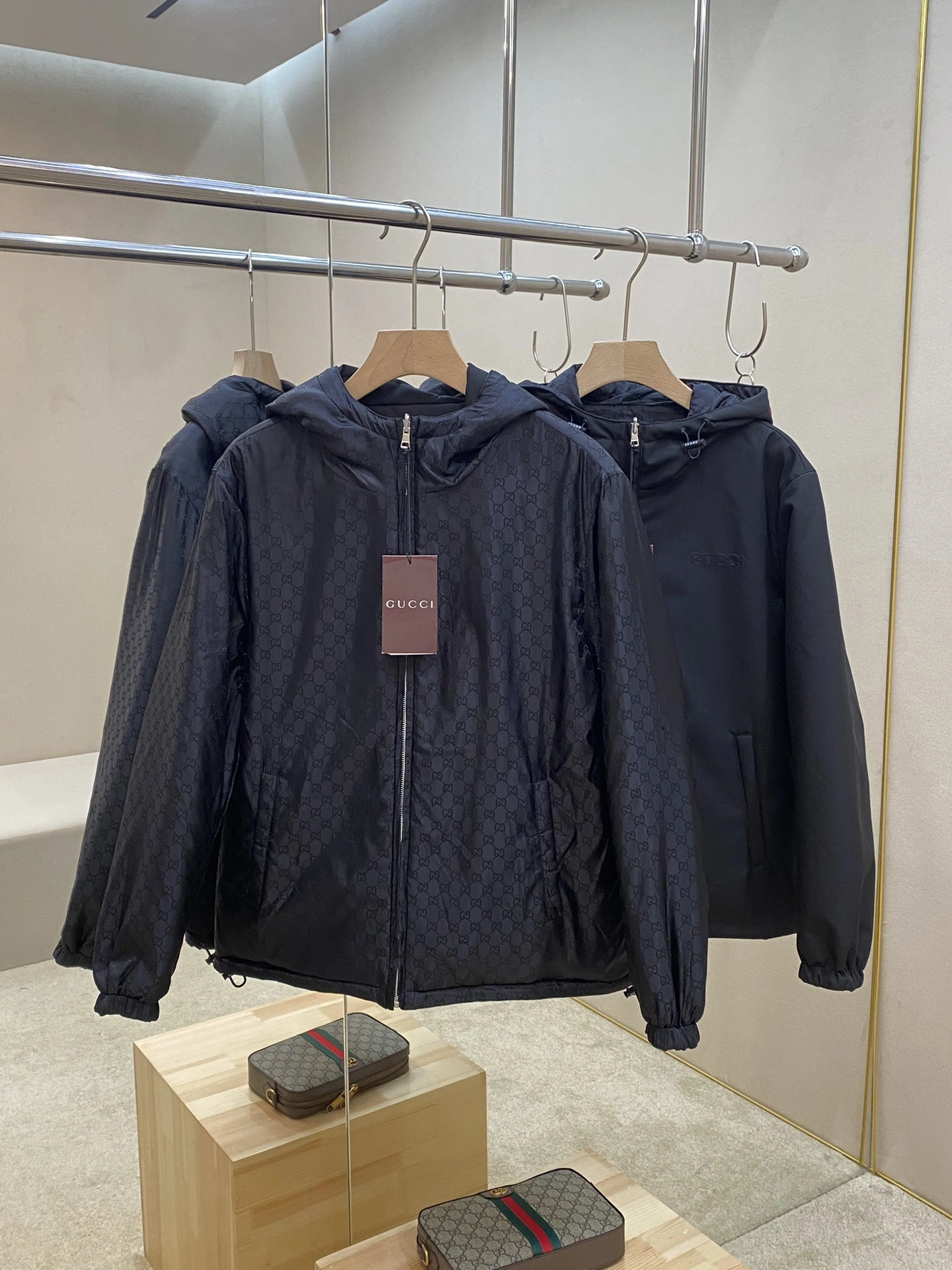 WG.luxury-- 6u33i Linen fabric reversible embroidery LOGO 2Colour item:E-F290A0399-2H